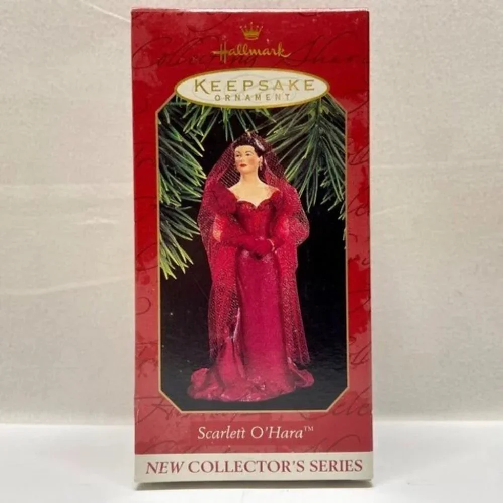 Vintage Christmas Ornament Scarlet‎ O'Hara Hallmark Keepsake 1997 Gone With Wind